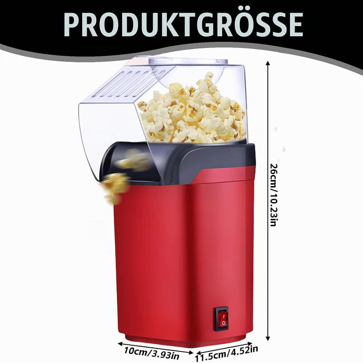 Popcornmaschine: 1200W HeissLuft Popcornmaschine, Selbstgemachte Popcorn Maker, Gesund&amp; Ölfrei, 2 Mi