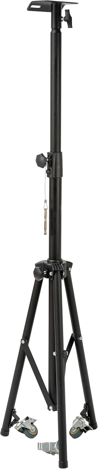 Brennenstuhl Roll Stativ MT 180 (Teleskop Stativ für LED Strahler bis 180cm höhenverstellbar, mit au