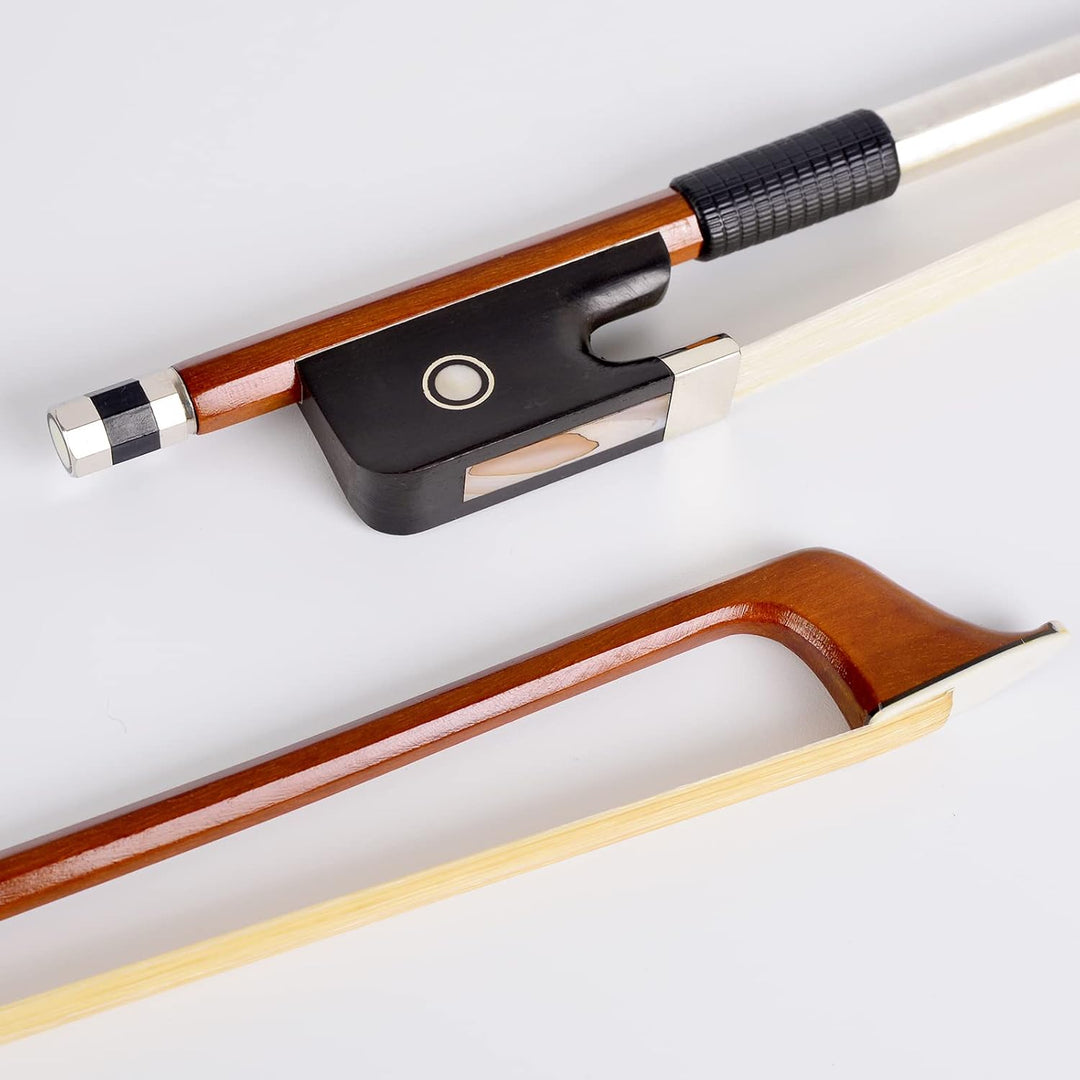 WinsterBow Brasilwood Ebenholz Violine Violine Cellobogen volle Grösse Ebenholz Frosch mit natürlich
