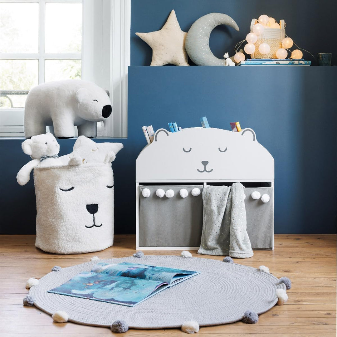 Atmosphera - Aufbewahrungsmöbel Ourson Holz - weiss - Weiss