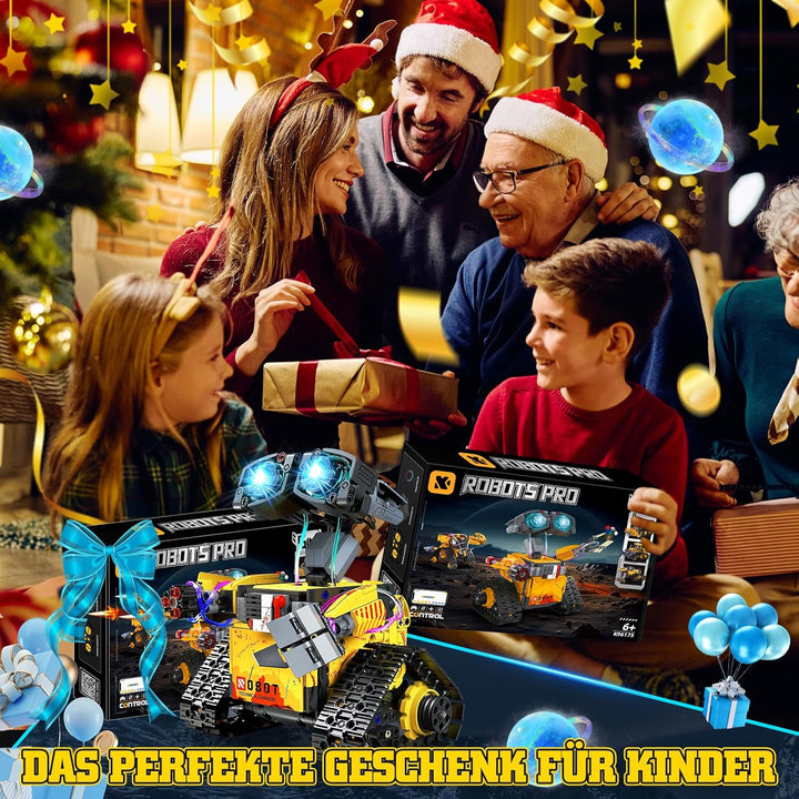 Technik Roboter Bauspielzeug, 5-in-1 Roboticset Programmierbarer mit App & Fernsteuerung, RC Roboter