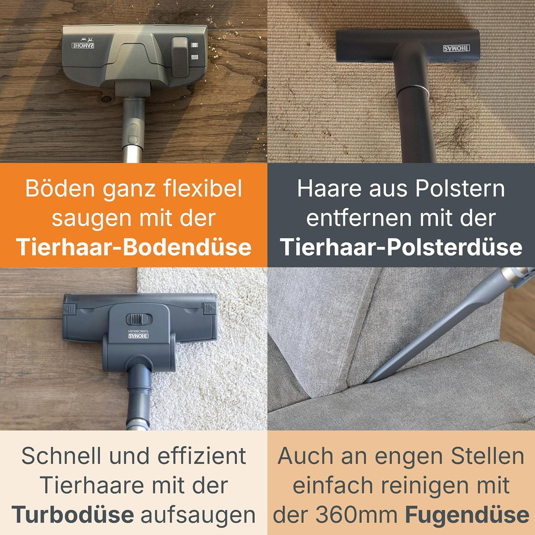 THOMAS CYCLOON HYBRID PET &amp; Friends, beutelloser Bodenstaubsauger, 1700 Watt