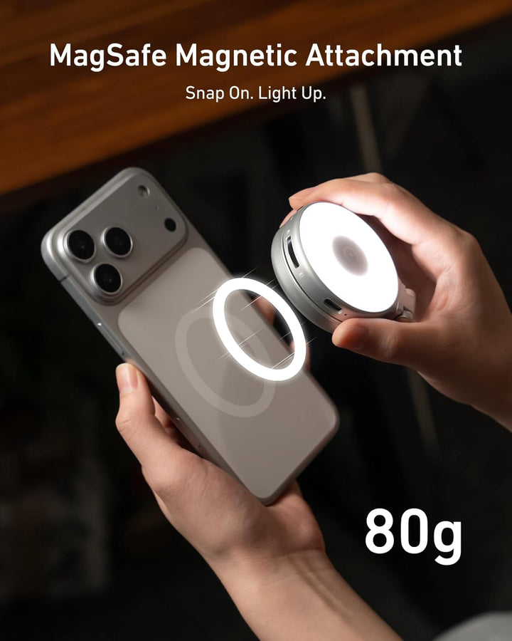TELESIN 4-in-1 Magnetisches RGB Selfie-Ringlicht mit Spiegel & Handyhalter | 2500–7000K LED Licht, 3