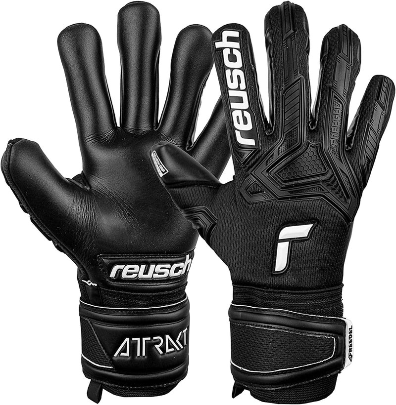 Reusch Attrakt Freegel Infinity Unisex Torwarthandschuhe mit Innennaht Schnitt und Grip Infinity Bel
