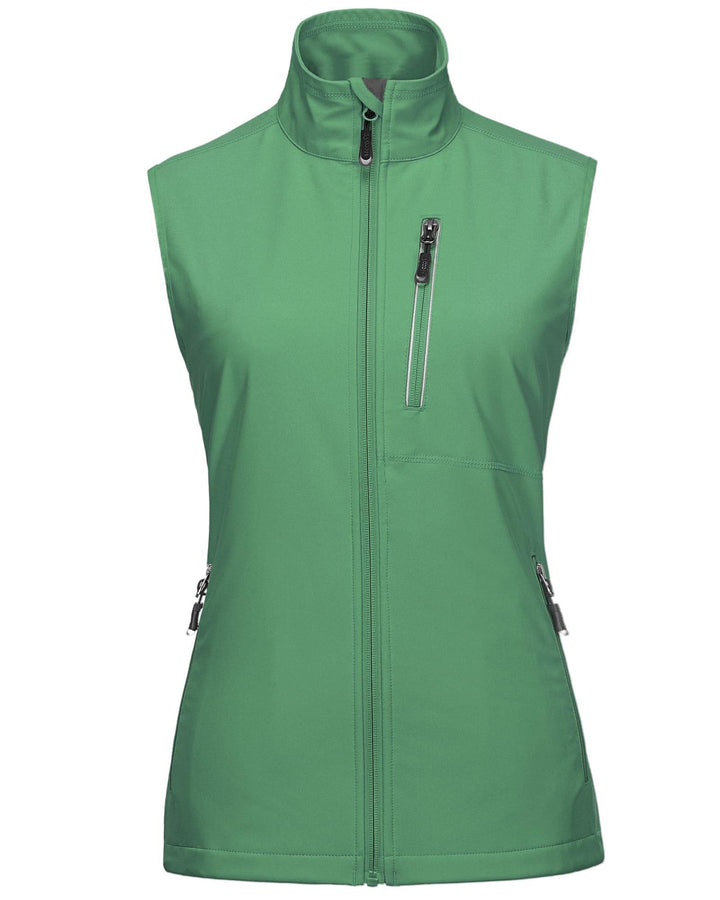 33,000ft Damen Leichte Laufweste Outdoor Softshell Weste Frau Ärmellose Jacke Winddichte Wasserdicht
