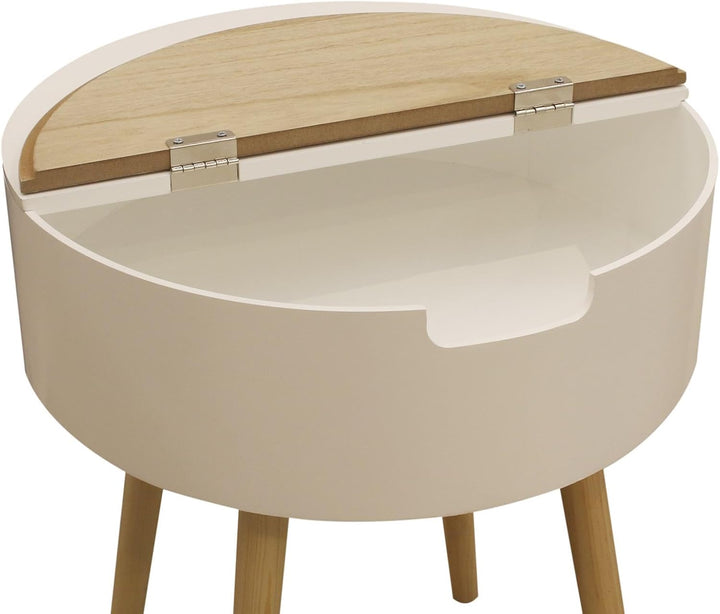 HOME DECO FACTORY Tabelle, Beige/Weiss, One Size, HD3864