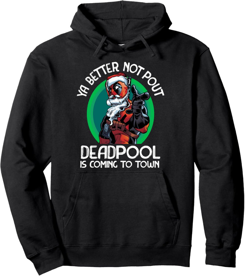 Marvel Deadpool Is Coming To Town Weihnachten Pullover Hoodie