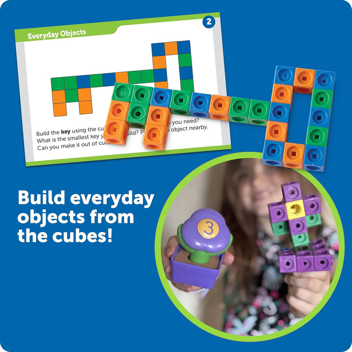 Learning Resources MathLink Builders - STEM-Entdecker, steckwürfel grundschule, rechenhilfe grundsch