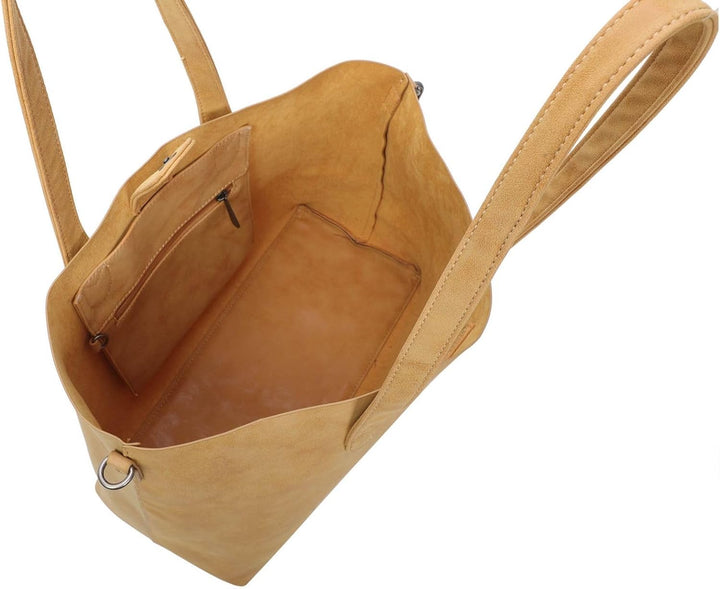 Fritzi aus Preussen Damen Jördis Vintage Honey Mustard Shopper