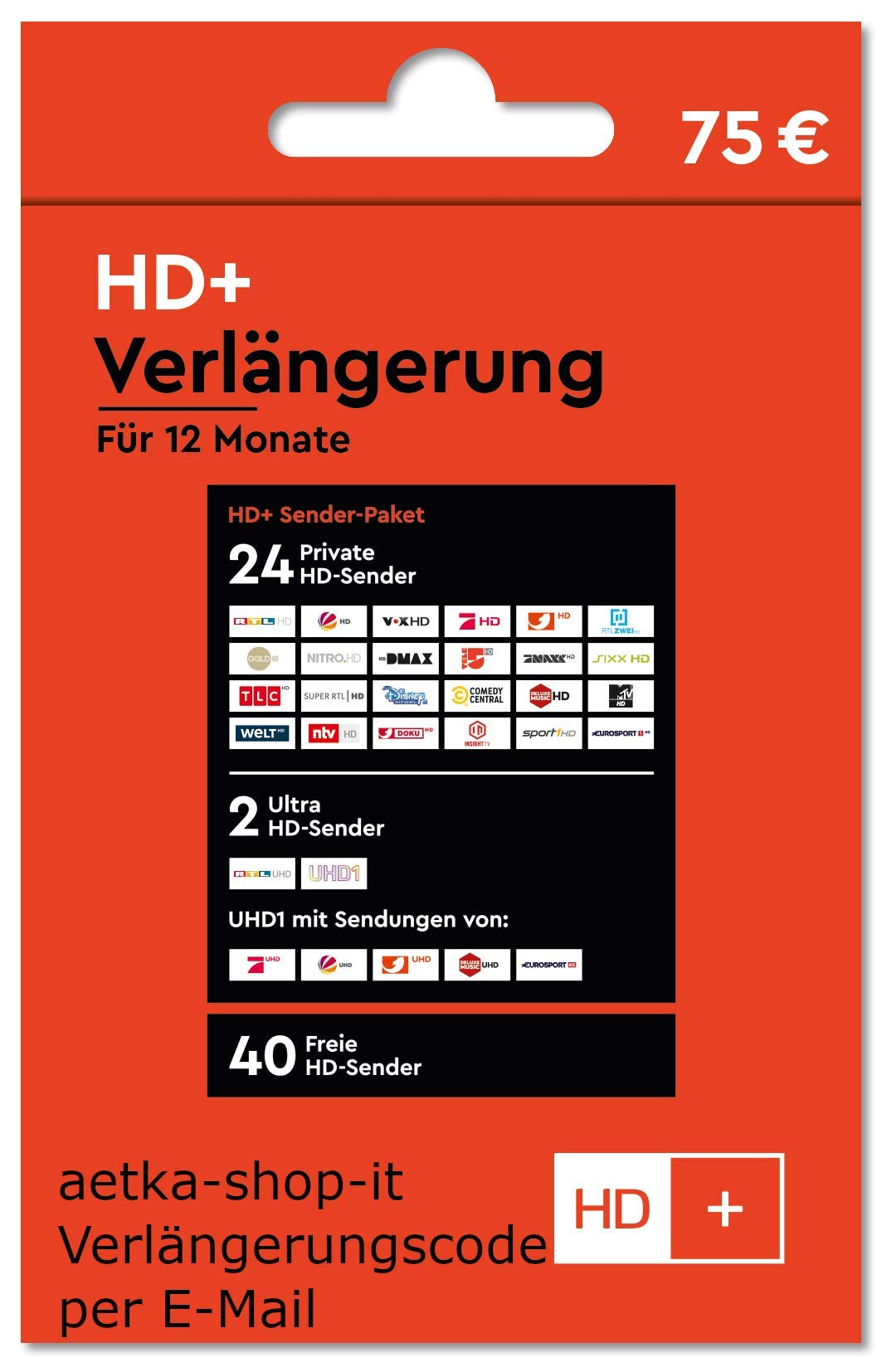 HD+ Verlängerung für 12 Monate