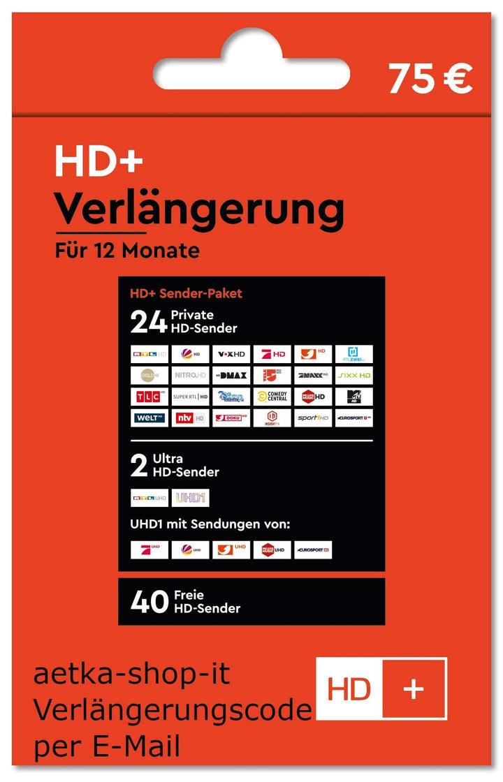 HD+ Verlängerung für 12 Monate