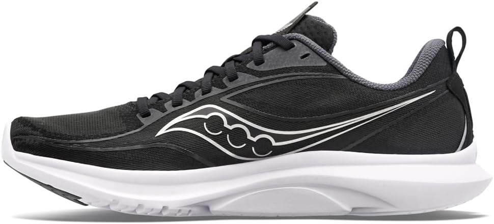 Saucony Herren Kinvara 13 Laufschuh 45 EU Schwarz Silber, 45 EU Schwarz Silber