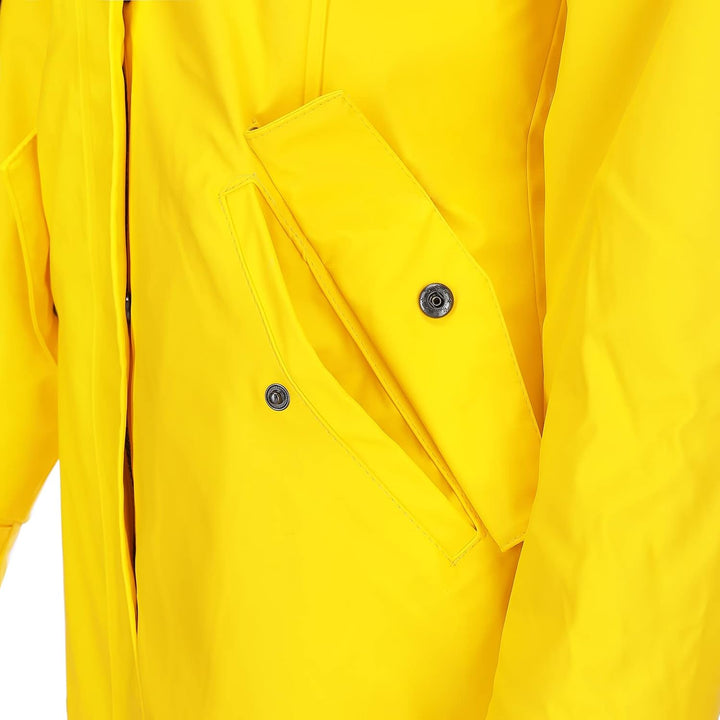 Dry Fashion Damen Regenmantel Malmö - Frauen Regenjacke Jacke mit Kapuze Lang Winddicht Wasserdicht