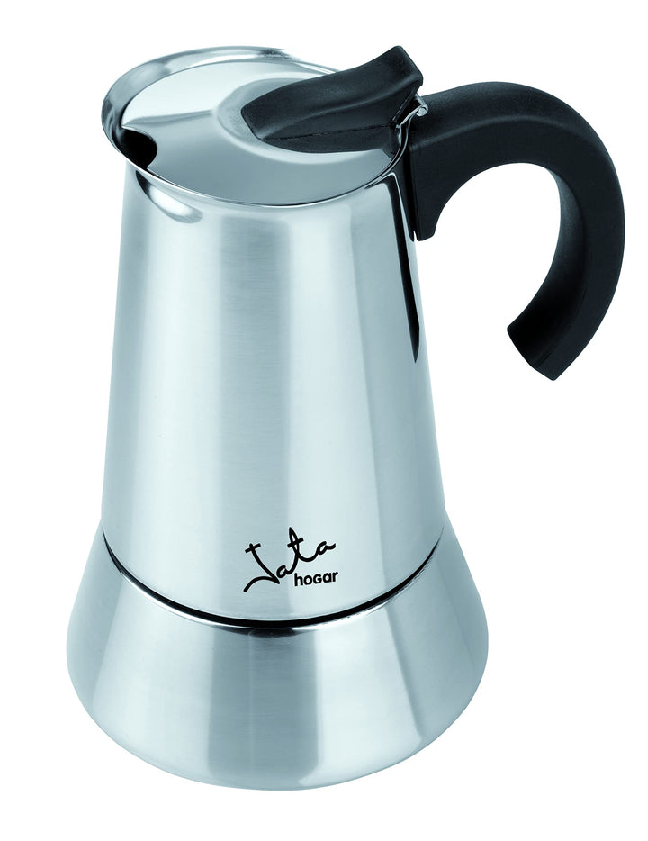 Jata jat300cax106 Espressokocher, 6 Tassen, Silber 10.5 x 18.9 x 10.5 cm Silber, 10.5 x 18.9 x 10.5