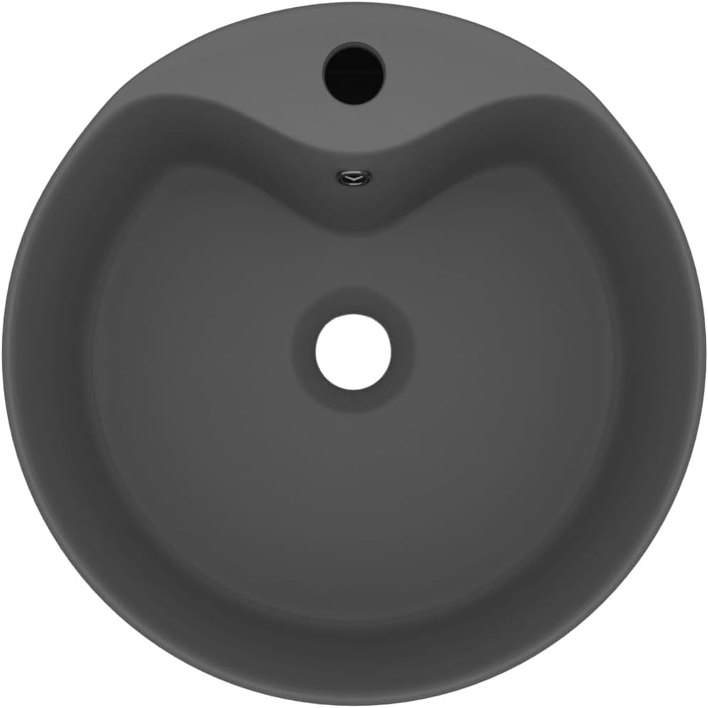 vidaXL Luxus Waschbecken mit Überlauf Waschschale Aufsatzwaschbecken Waschtisch Waschplatz Handwasch