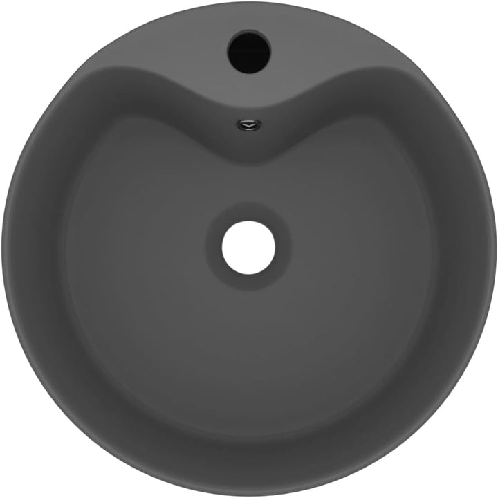 vidaXL Luxus Waschbecken mit Überlauf Waschschale Aufsatzwaschbecken Waschtisch Waschplatz Handwasch