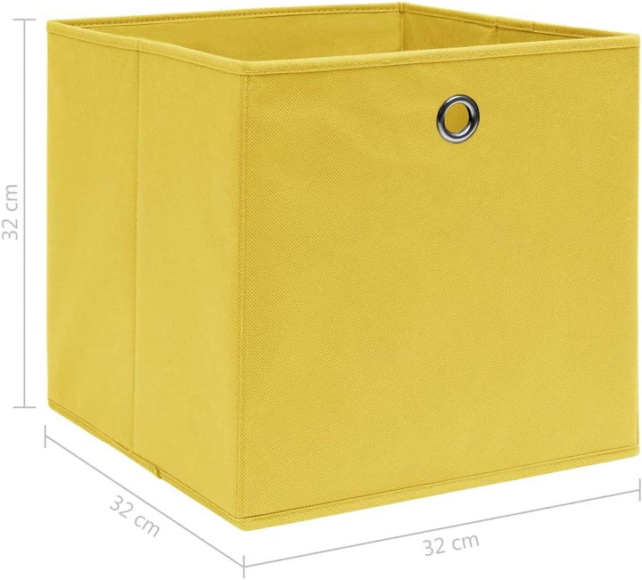 WIFESE 10 Stück Aufbewahrungsbox 32X32X32 cm Faltbox Mit Fingerloch Storage Boxes Faltbarer Organize
