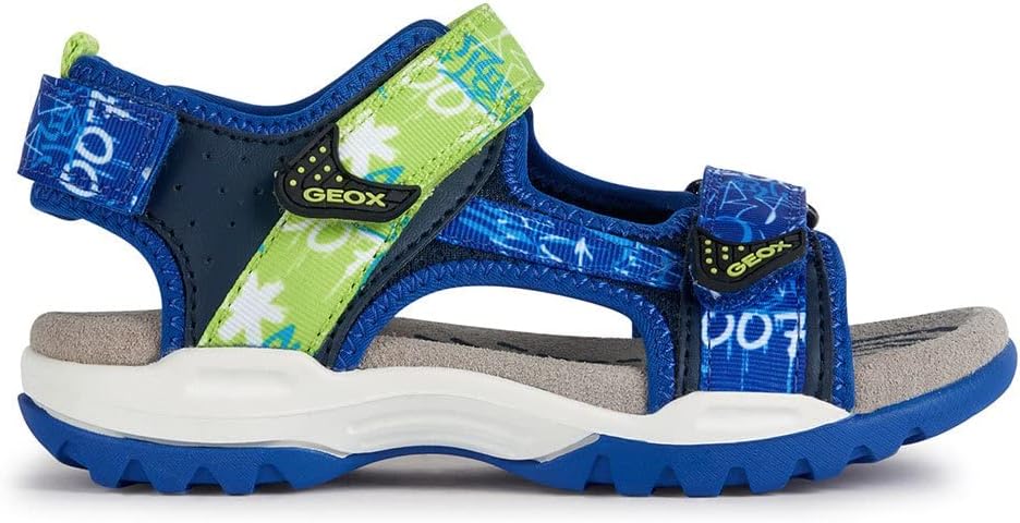 Geox Jungen J Borealis BoySandal 31 EU Navy Lime, 31 EU Navy Lime