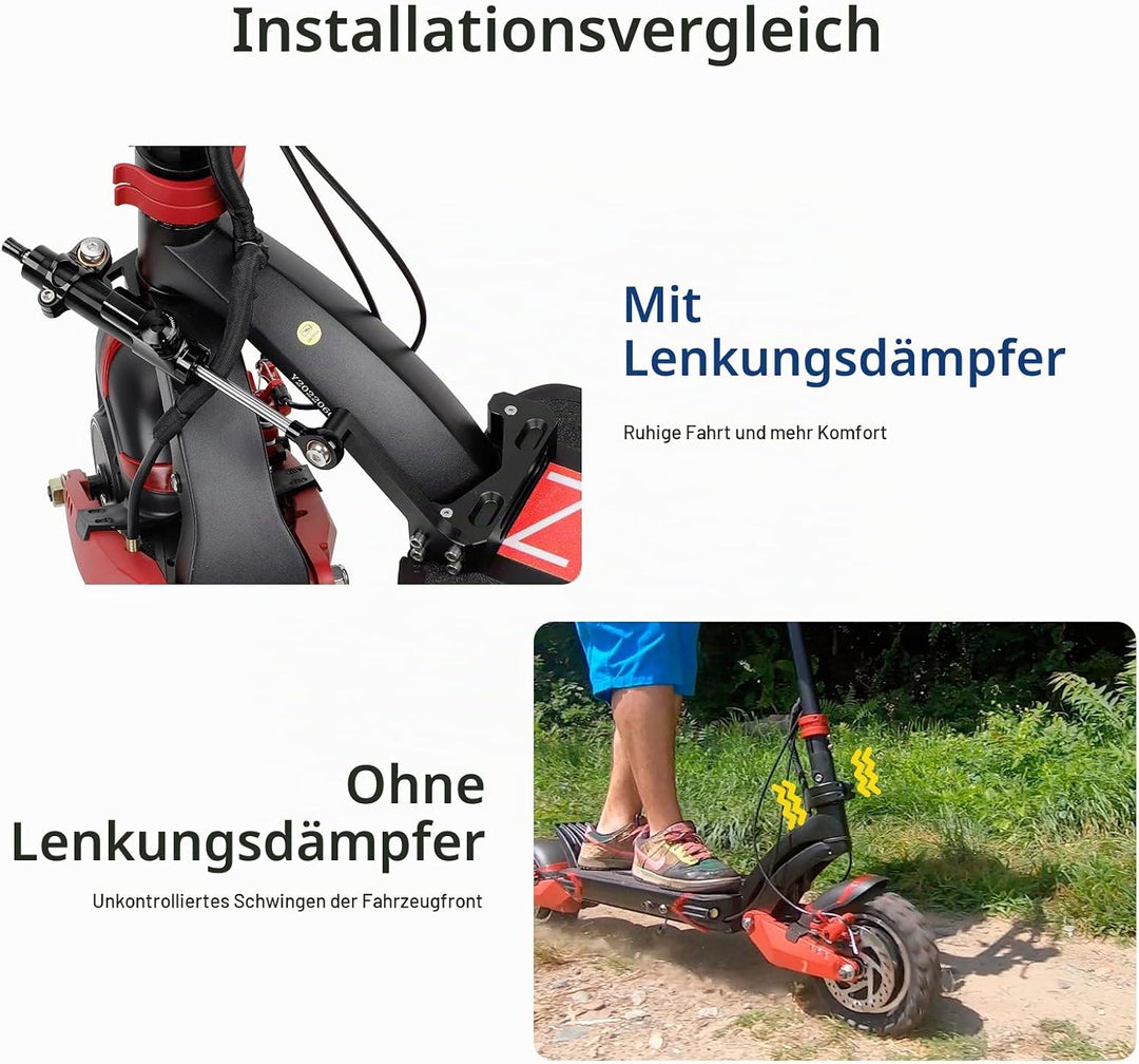 ulip Lenkungsdämpfer Set für Speedual Zero 10 x 10 Zoll Dämpfungslineal Stabilisator Zubehör Elektro