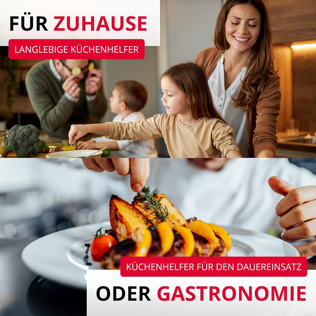 Westmark Obst- & Pilzschneider Champion Black Edition – Präziser Scheibenschneider für Champignons,