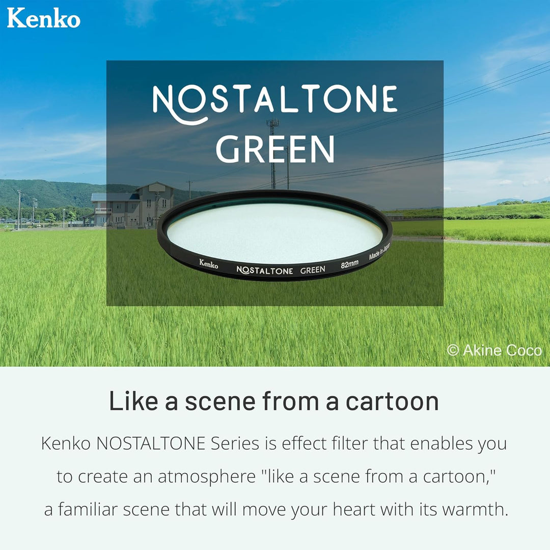 Kenko Soft Effekt Filter NOSTALTONE Green φ82mm, mit Farbeffekt, zur Kontrasteinstellung, hergestell
