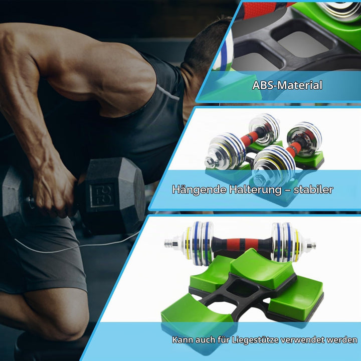 4 Stück Rack Hantel Bodenschutz Fitness, Gym Hantel Storage Rack, Kurzhantelablage Klein Kurzhantel,