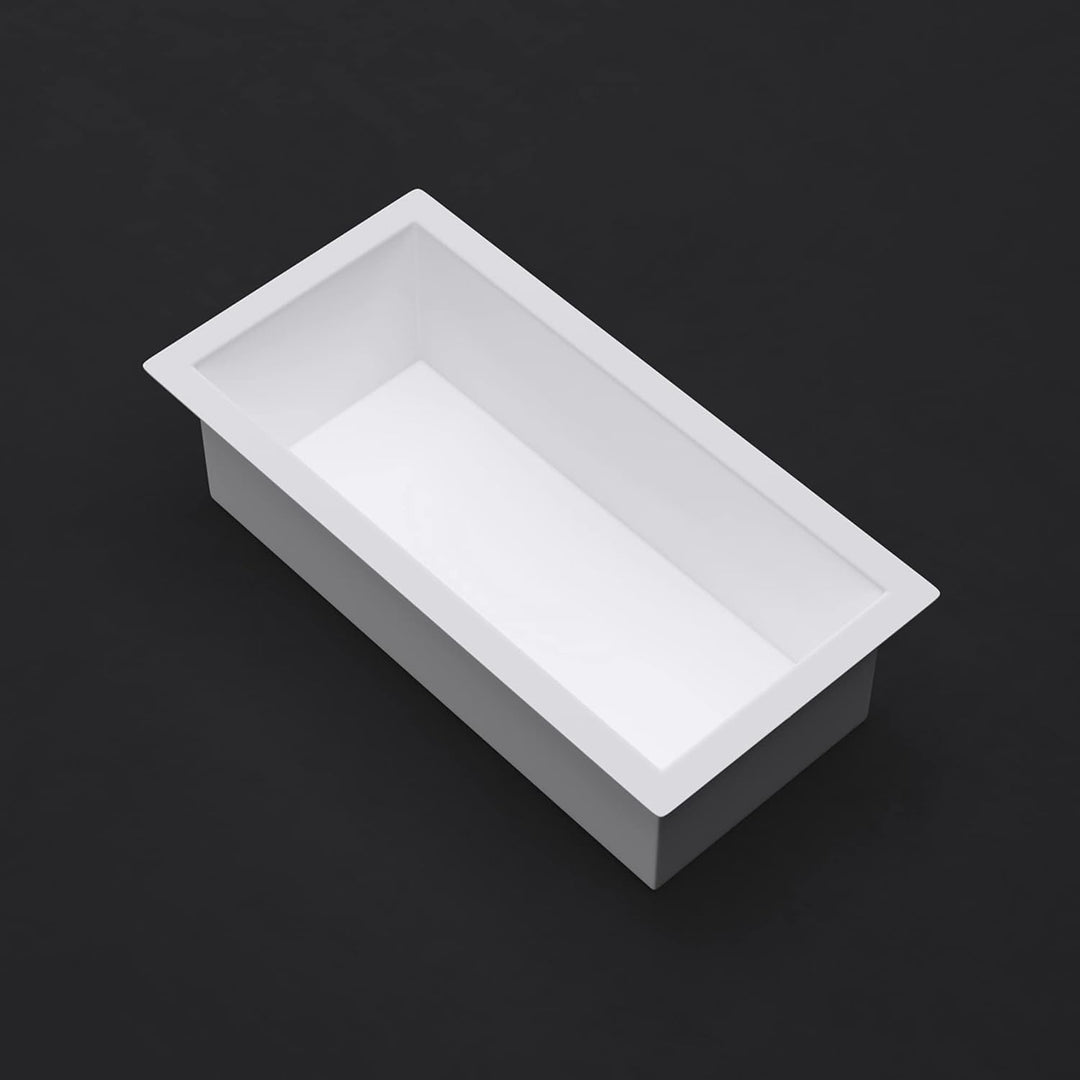 Mai &amp; Mai Duschnische Bad aus Edelstahl Weiss 30cm x 60cm x 8,3cm | Wandnische Dusche Duschregal bef