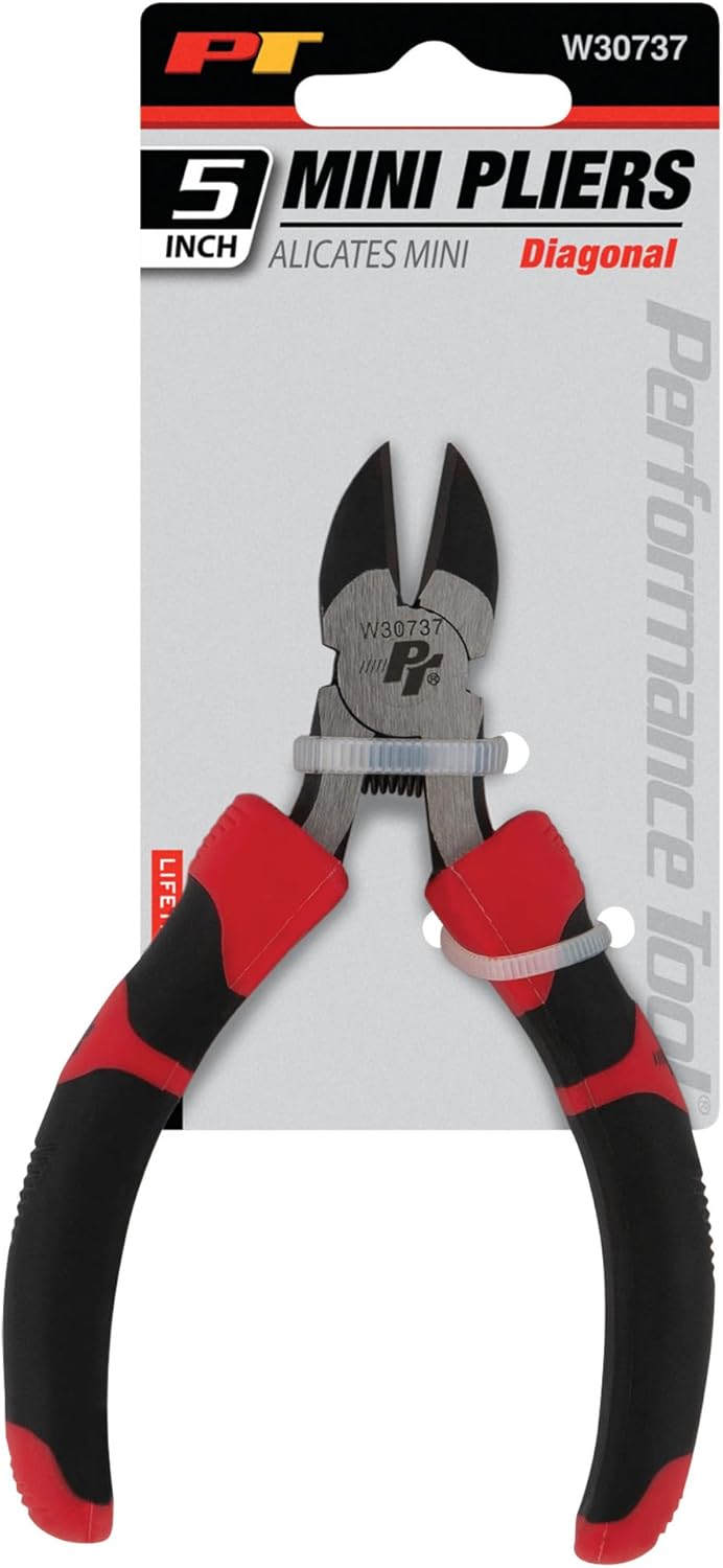 Performance Tool w30720 6 Wasserpumpenzange, W30737 5" Mini Diagonal Pliers, 5" Mini Diagonal Pliers