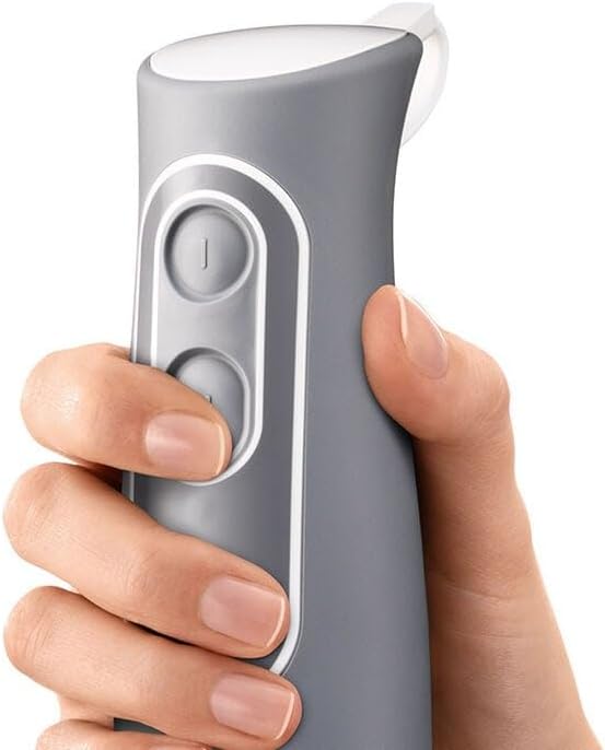 Braun Household De'Longhi MQ535 Braun Multiquick 5 MQ 535 Sauce Stabmixer weiss-grau, Edelstahl