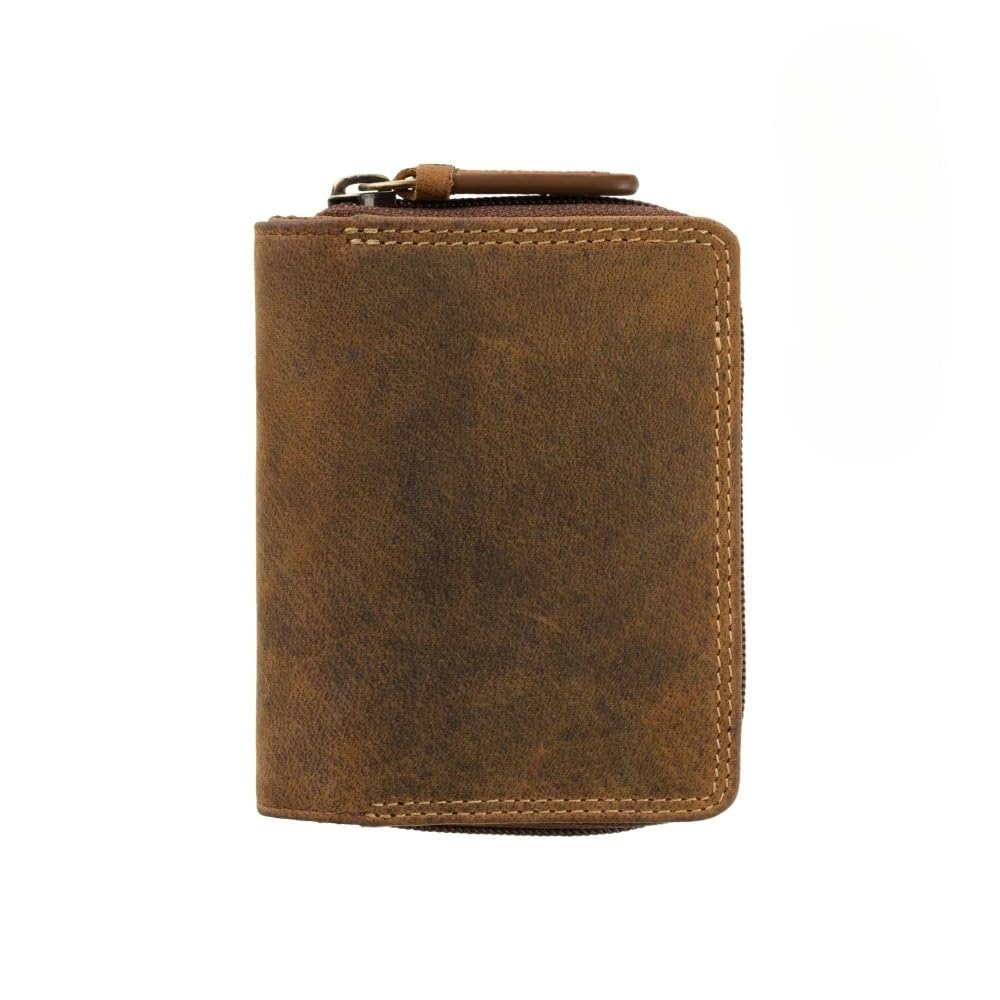 VISCONTI Twofold Leder Damen Geldbörse Portmonee Rainbow Multicolor/Mehrfarbig Small Purse(RB53) Oil