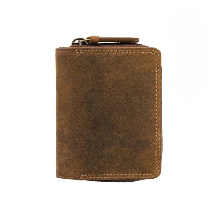 VISCONTI Twofold Leder Damen Geldbörse Portmonee Rainbow Multicolor/Mehrfarbig Small Purse(RB53) Oil
