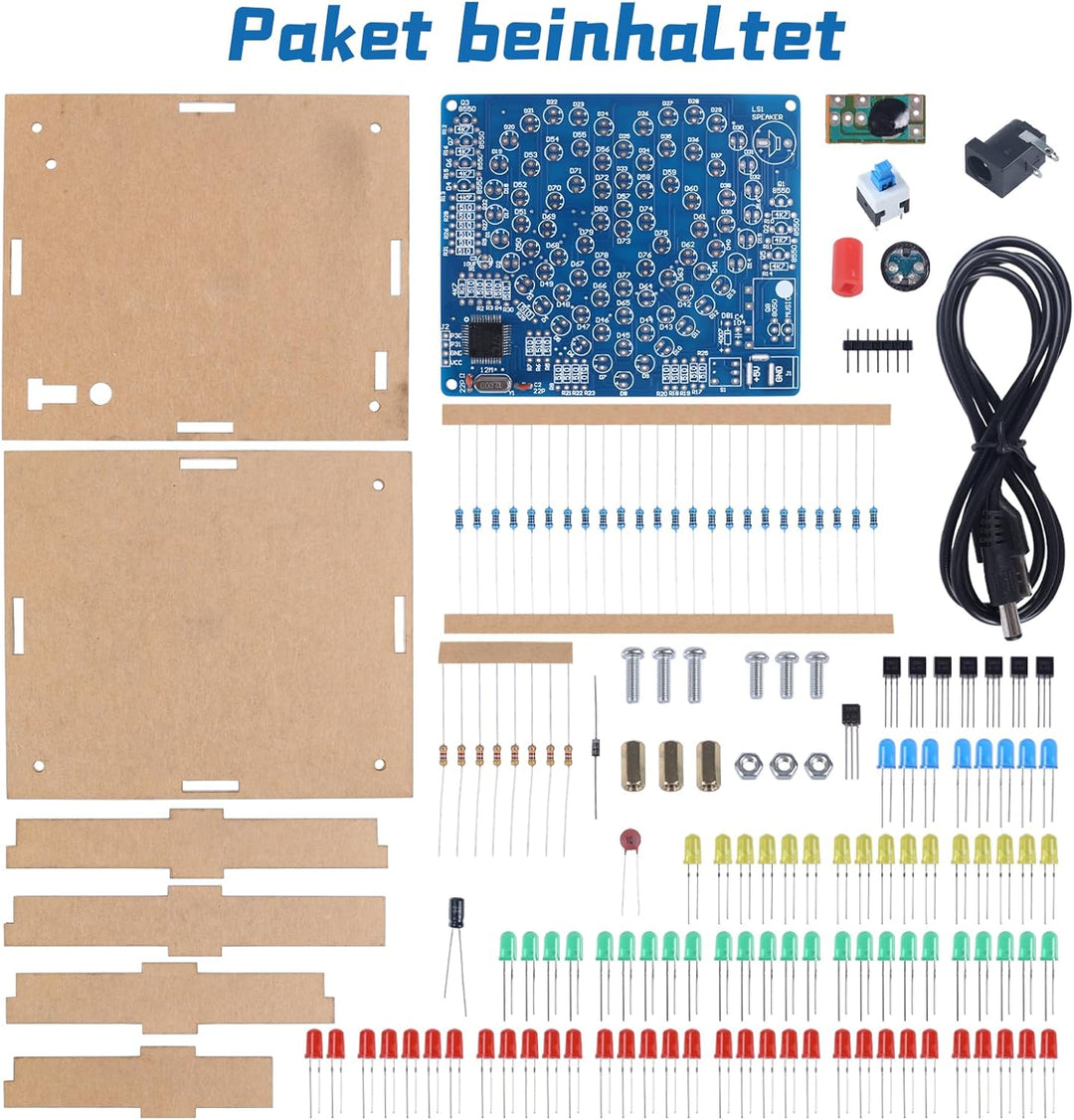 DONGKER LED Löt Übungssatz, DIY Liebeslampe LED Leuchten, Löt Bausatz, elektronische Kits für Schüle