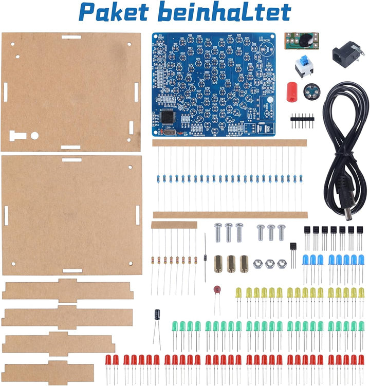 DONGKER LED Löt Übungssatz, DIY Liebeslampe LED Leuchten, Löt Bausatz, elektronische Kits für Schüle