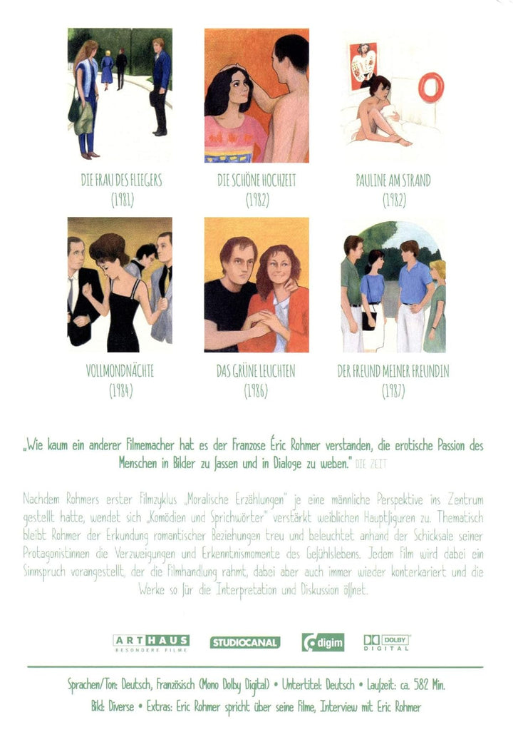 Eric Rohmer - Komödien und Sprichwörter [6 DVDs] [Digital Remastered], DVD
