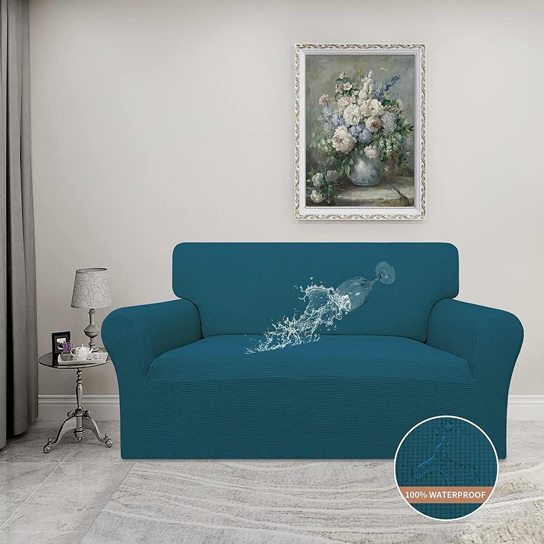 BOLUXIU Sofabezug Wasserdichter Stretch-Sofabezug Couchbezug für die meisten Sofas mit Armlehnen für