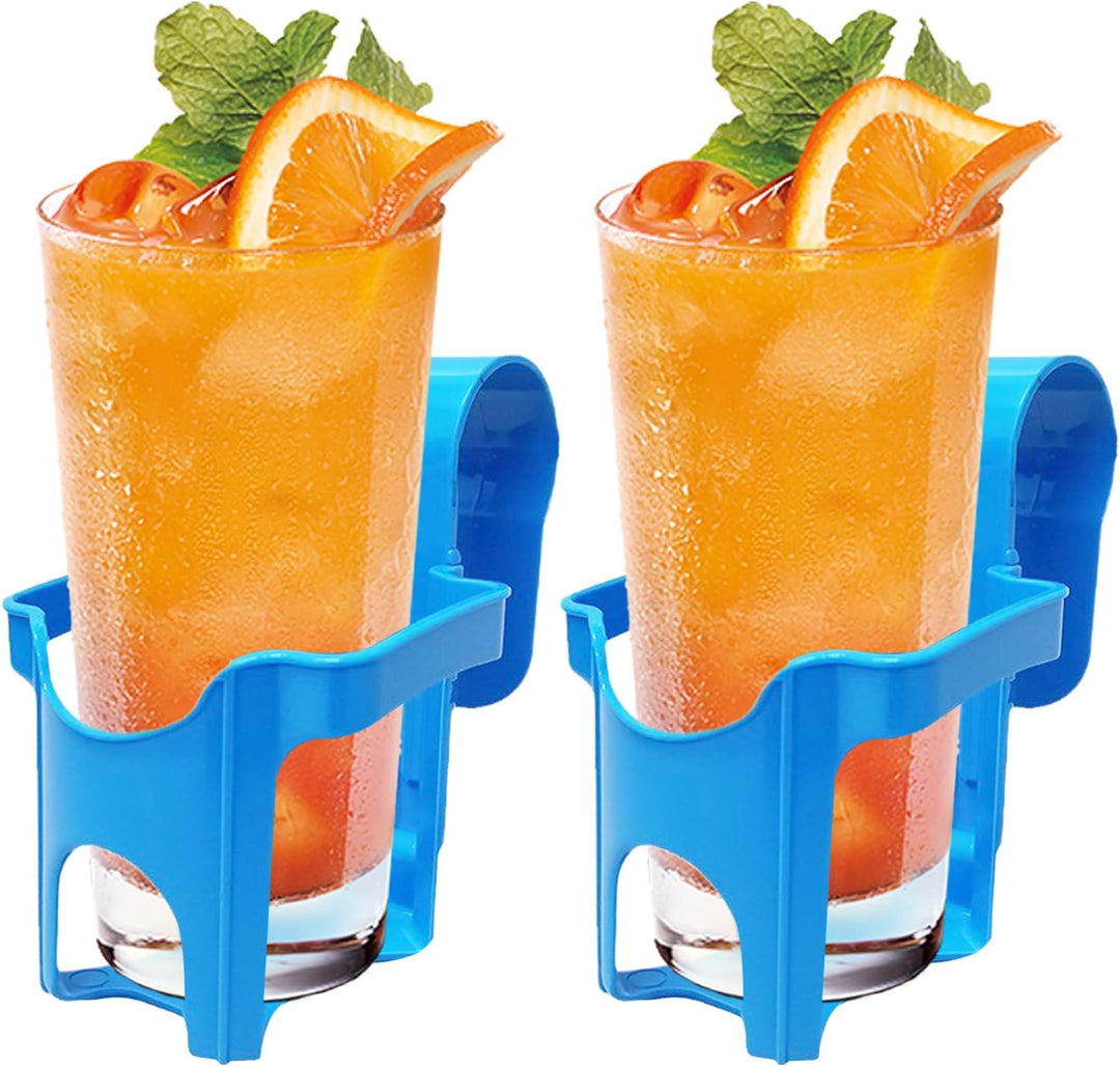 2 Stück Pool Getränkehalter | Wasserbecher Hängehalter | Whirlpools Getränkehalter aus Kunststoff |