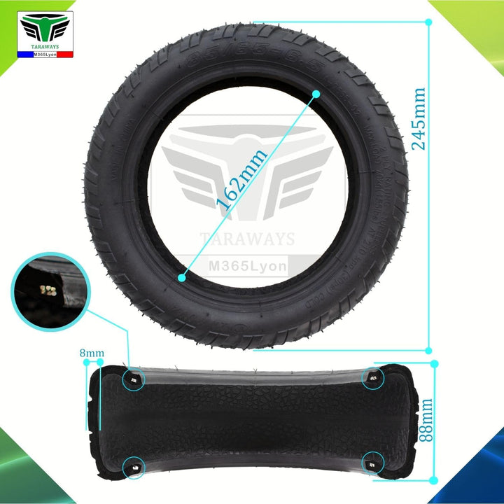 Tubeless Reifen 85/65-6.5 für Elektroroller Kugoo G Booster - G2 pro - Air Rise 800w E-Road Gigawatt