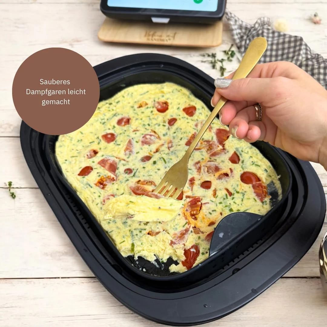 Fitgemixt - FitEinleger Silikon-Auflaufform für Thermomix® Varoma - passend für TM7,MCConnect, MCTre