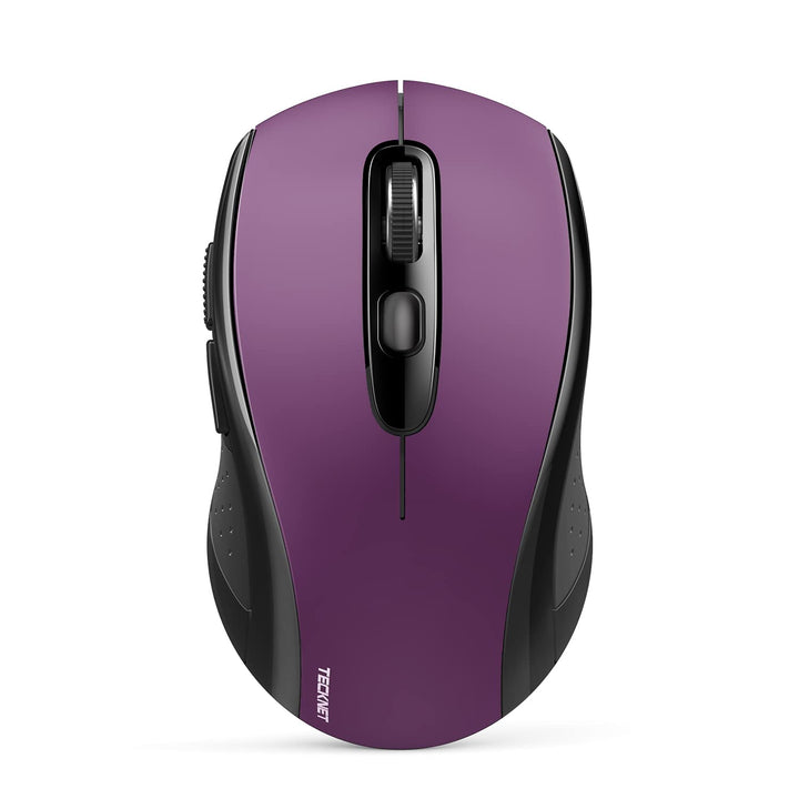 TECKNET Bluetooth Maus, 4000 DPI Maus Kabellos (Tri-Mode: BT 5.0/3.0+2.4GHz) Funkmaus mit USB-Empfän