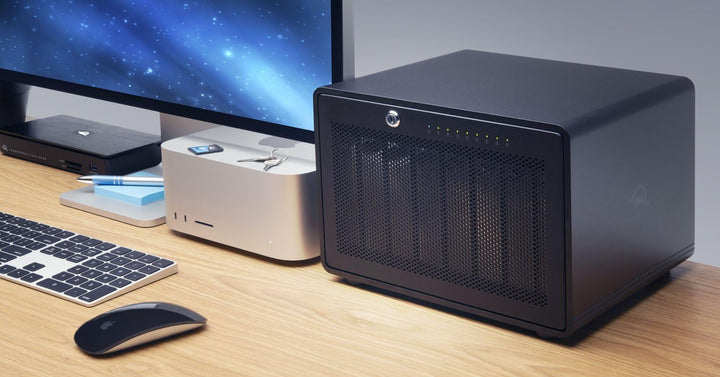 OWC ThunderBay 8 RAID 5 Edition Externes 8-Bay-Laufwerk mit Zwei Thunderbolt 3-Anschlüssen 0 TB RAID