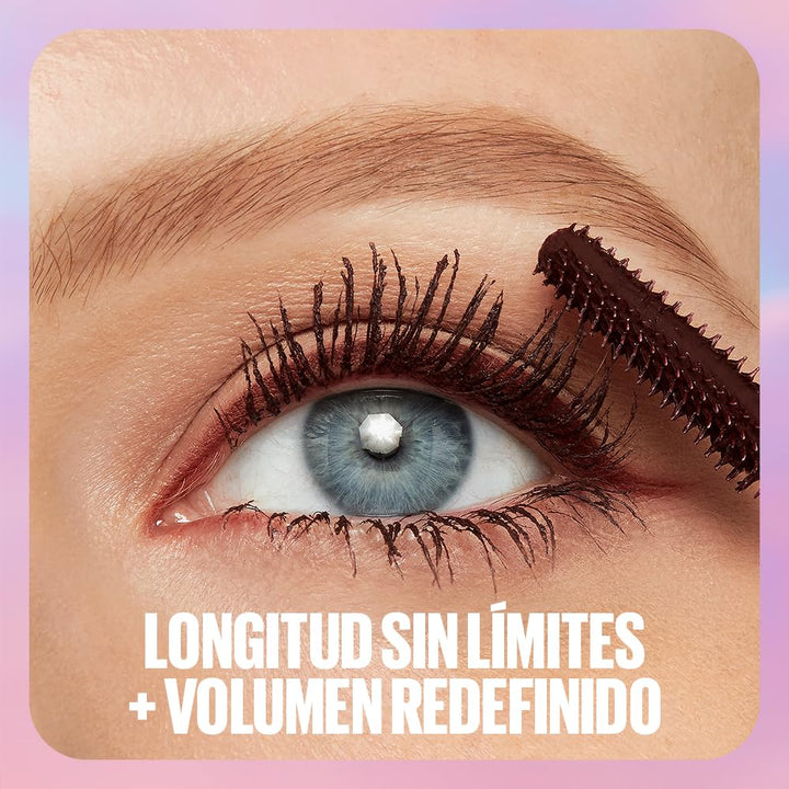 New York Schwarze Wimperntusche für extrem lange Wimpern, Lash Sensational Sky High Mascara, Very Bl