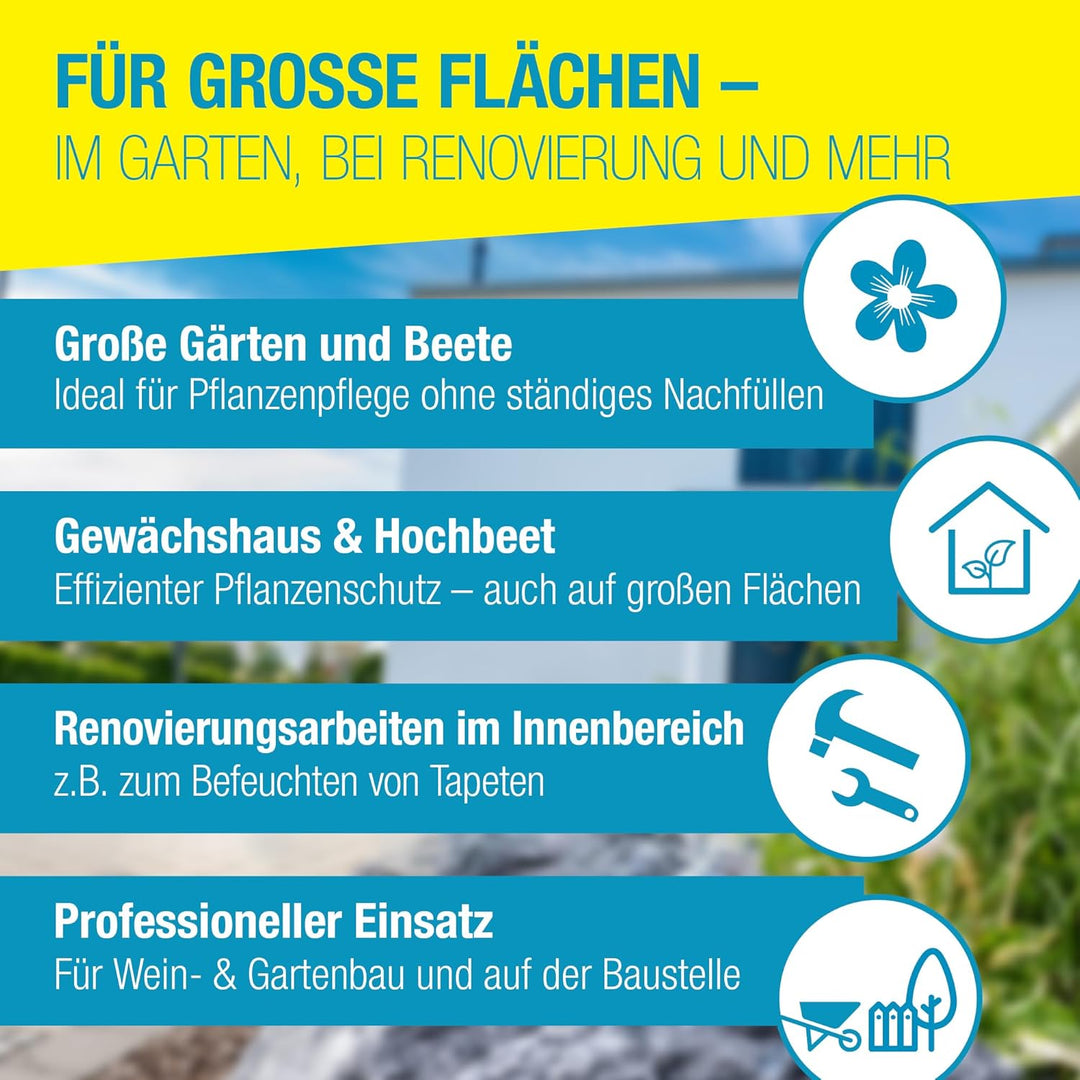 GLORIA Drucksprüher prima 8 | 8 L Gartenspritze, Unkrautspritze|Mit Messinglanze + verstellbare Mess