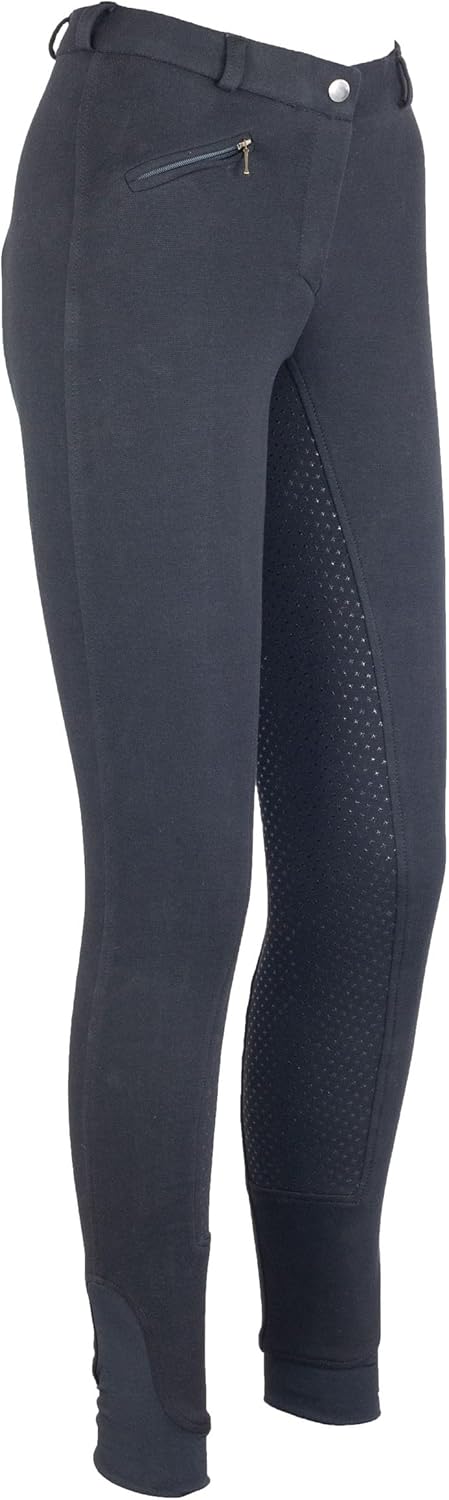 RL24 - Reithose für Damen Flex Basicline | Reiterhose mit Tasche & Silikon-Vollbesatz | elastische &