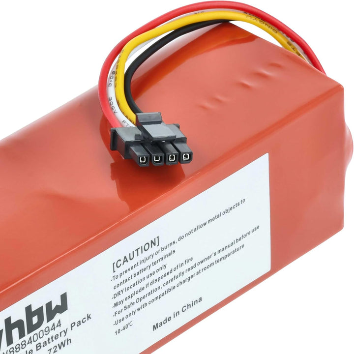 vhbw Akku kompatibel mit Xiaomi Roborock S4 MAX S4E52-00, Q Revo QR52-00, S4 MAX S4E52-00 Rubys-L Sa