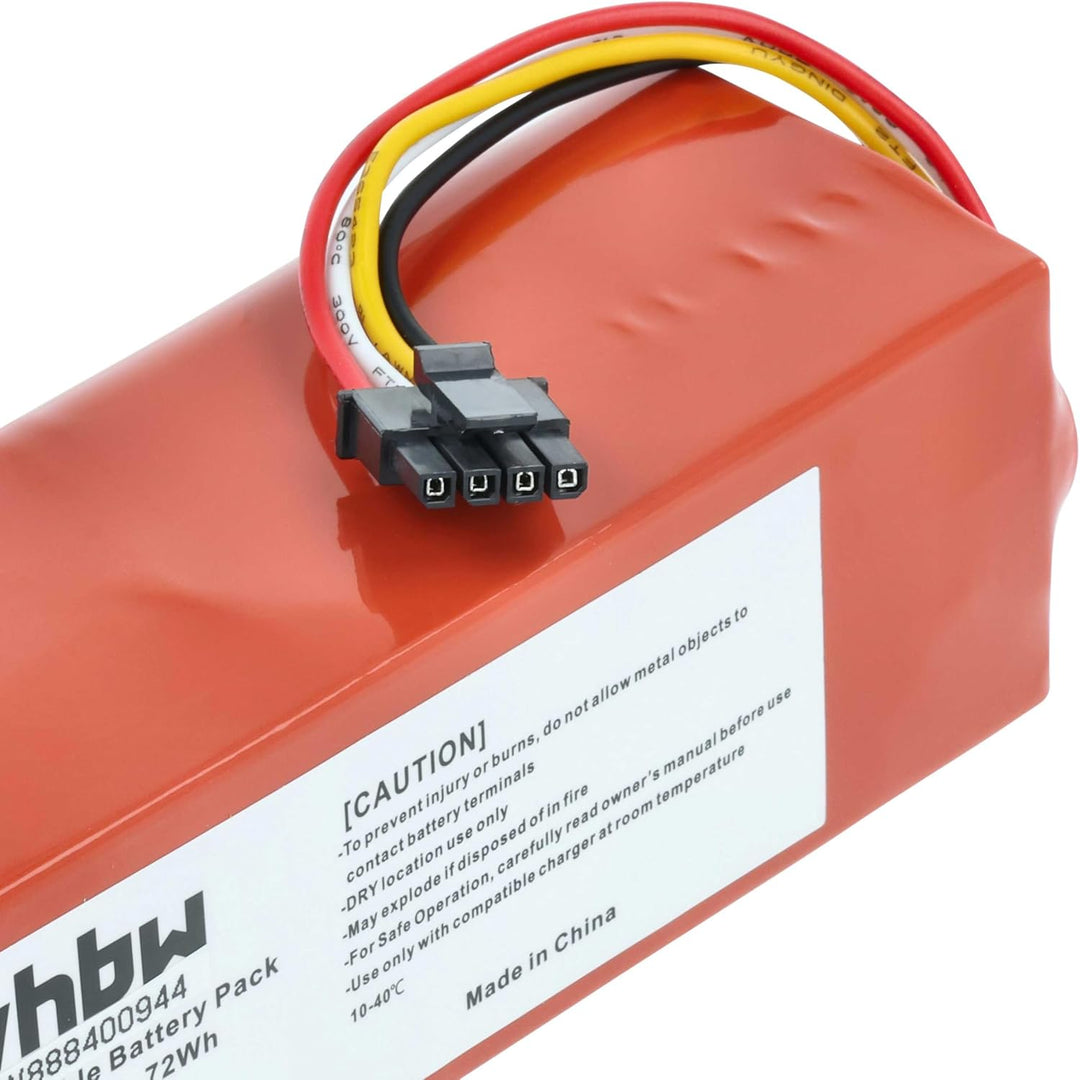 vhbw Akku kompatibel mit Xiaomi Roborock S8 Pro Ultra, S8 Pro Ultra S8PU52-00 Saugroboter (5000 mAh,