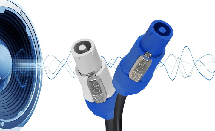 Pronomic Power Twist 2.5 Stromkabel - Kabel zur Stromversorgung von Aktiv-Lautsprechern und Scheinwe