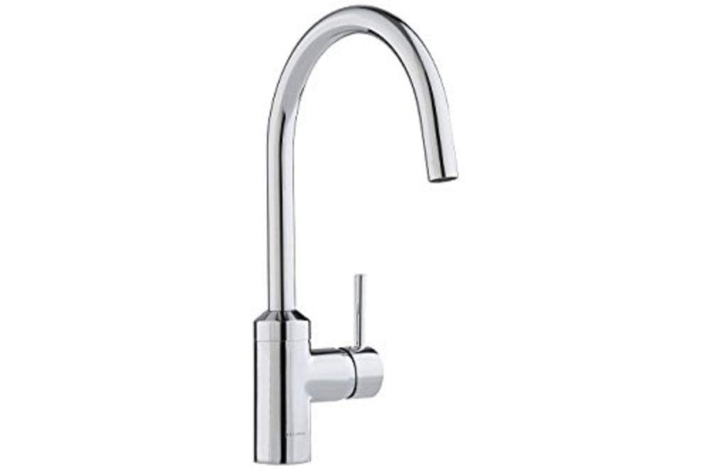 Kludi Spültisch-Einhebelmischer Bozz mit schwenkbarem Auslauf, verchromt, 428030576