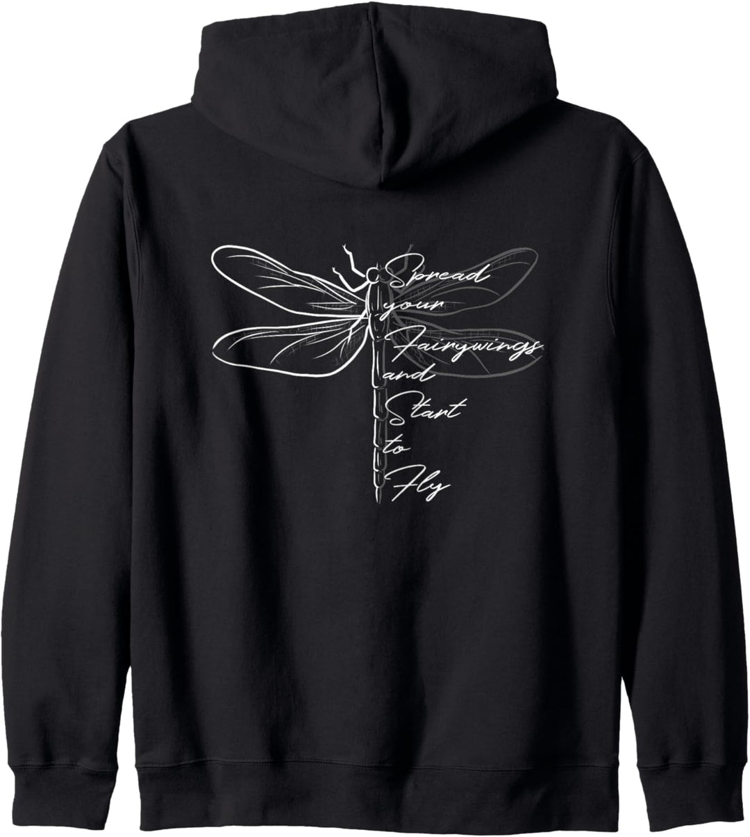 Libelle Flieg los Inspiration Motivation Libellen Kapuzenjacke