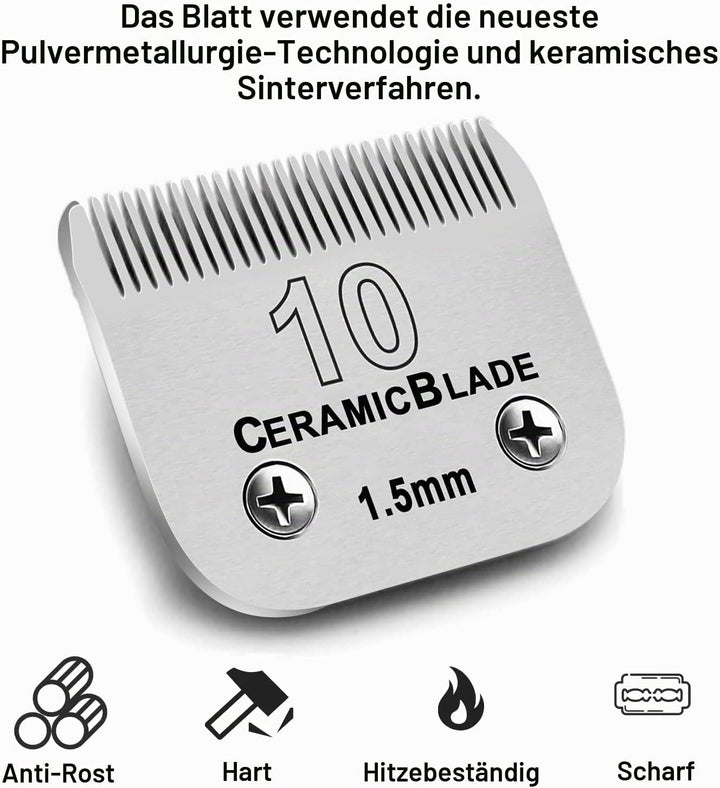 Cosyonall 5pcs Ersatzklinge für Hundepflege, kompatibel mit Andis-Schermaschinen, Karbonstahl, abneh
