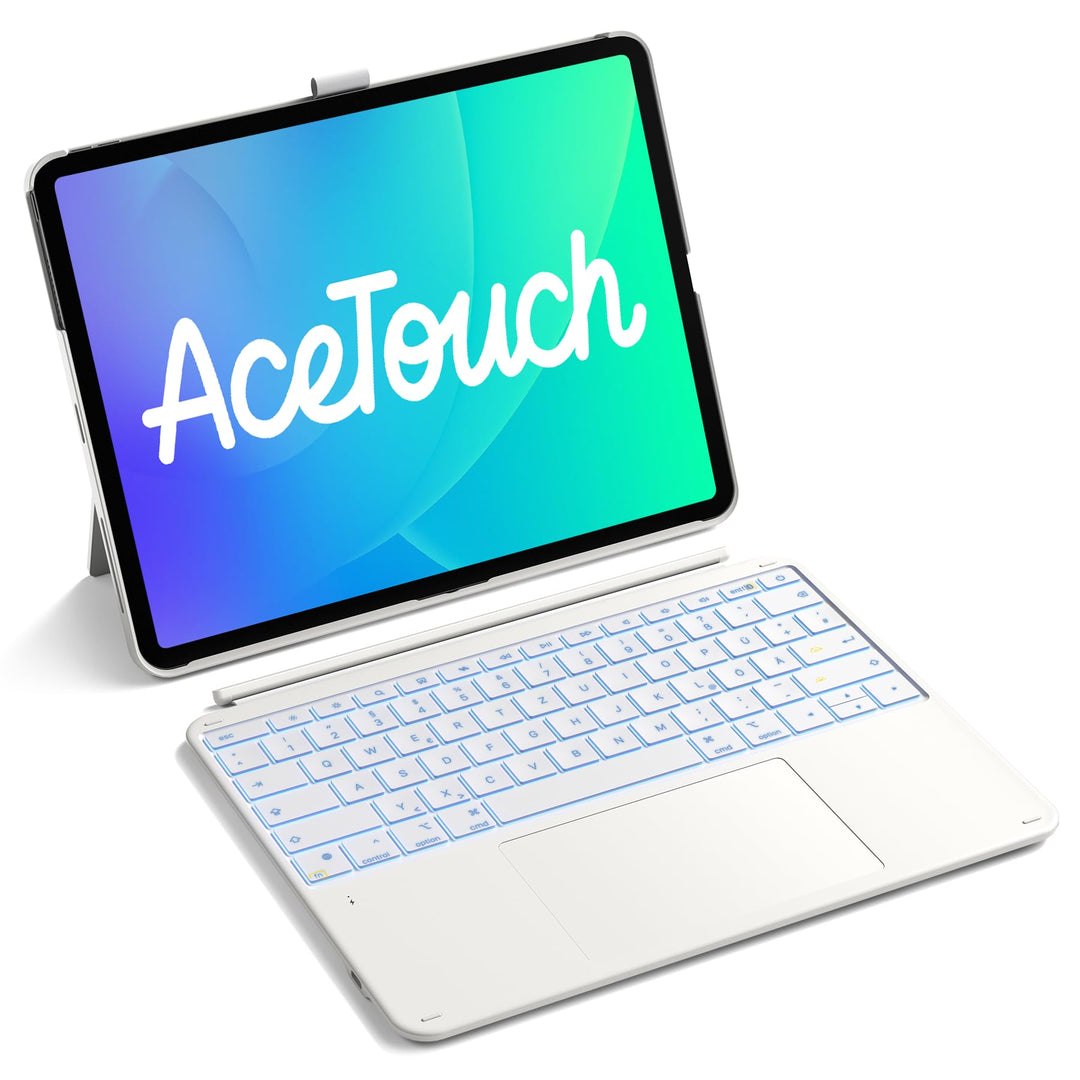 Inateck Tastatur Hülle Kompatibel mit iPad Air 13 Zoll (2025/2024),Tastatur für ipad Pro 12.9 Zoll 6